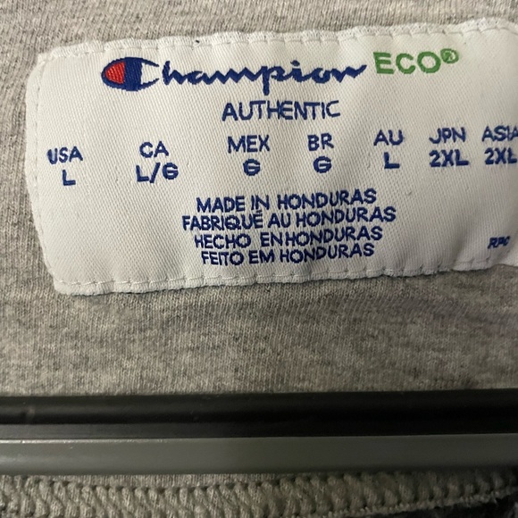 Champion Men's Full-Zip Eco Hoodie in Size L - Picture 6 of 7